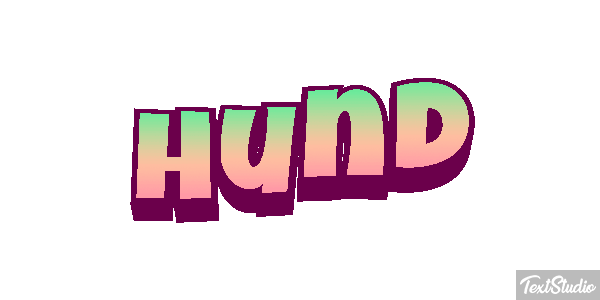Hund Texteffekt