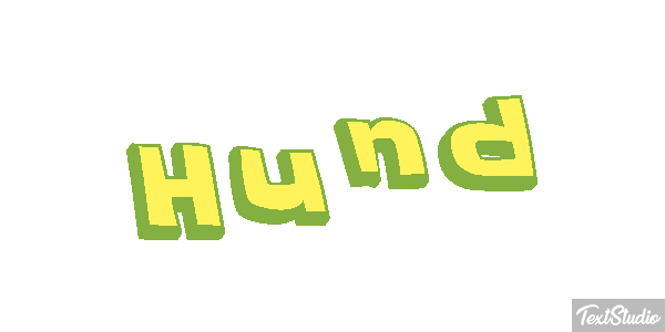 Hund Texteffekt