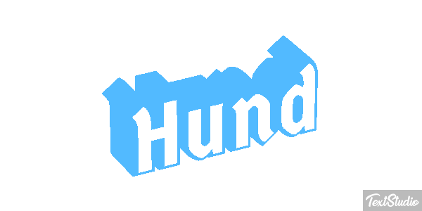 Hund Texteffekt