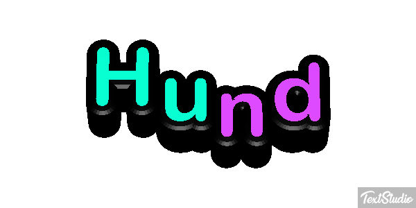 Hund Texteffekt