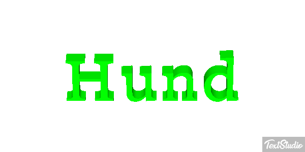 Hund Texteffekt