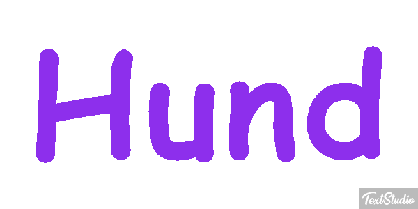 Hund Texteffekt