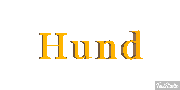 Hund Texteffekt