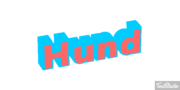 Hund Texteffekt