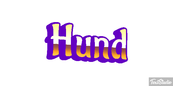 Hund Texteffekt