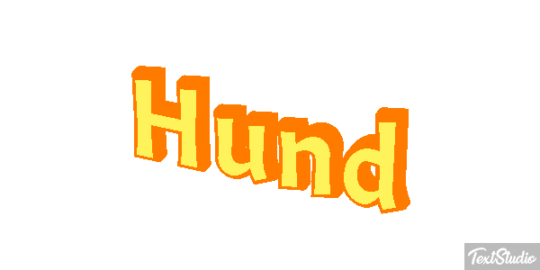 Hund Texteffekt