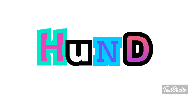 Hund Texteffekt