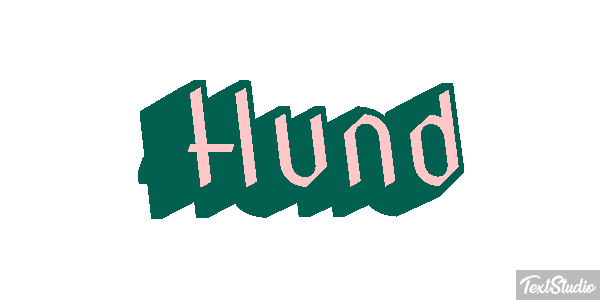 Hund Texteffekt