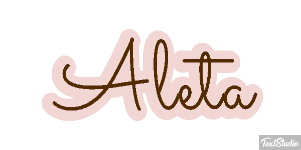 Aleta Text effect