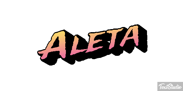 Aleta Text effect