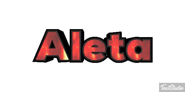 Aleta Text effect