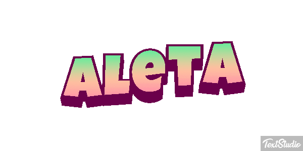 Aleta Text effect