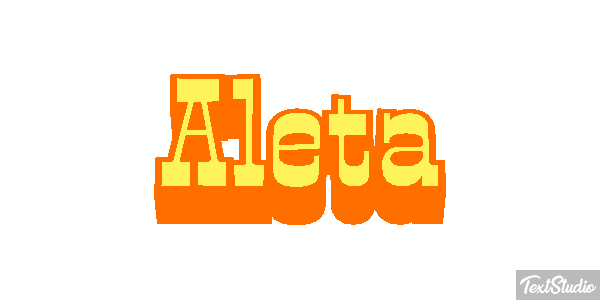 Aleta Text effect
