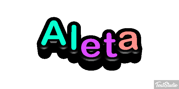 Aleta Text effect