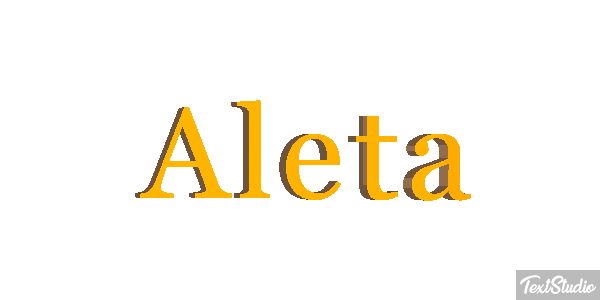 Aleta Text effect