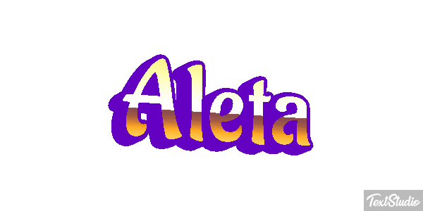 Aleta Text effect