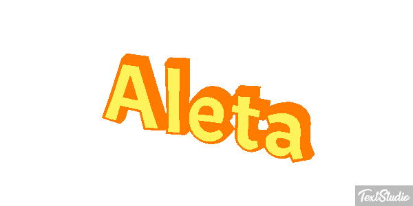 Aleta Text effect