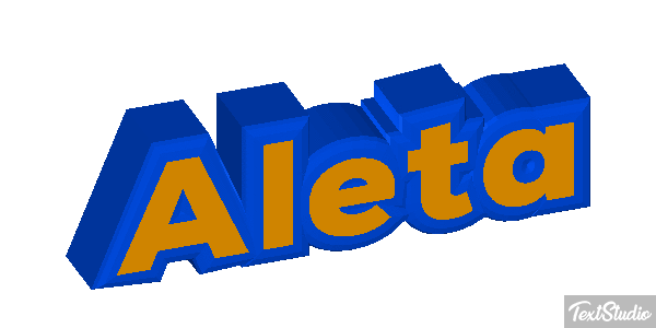 Aleta Text effect
