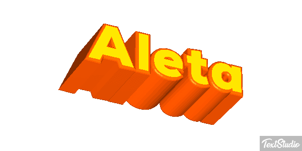 Aleta Text effect