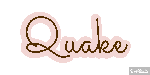 Quake Text effect