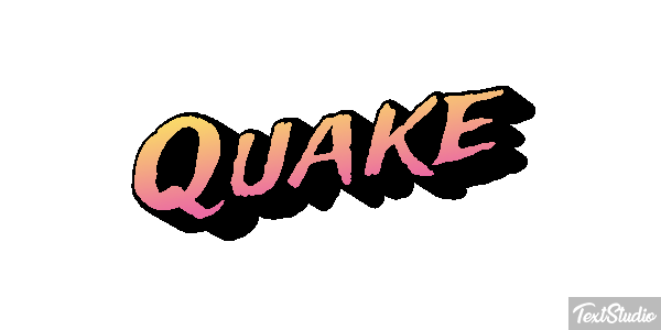 Quake Text effect