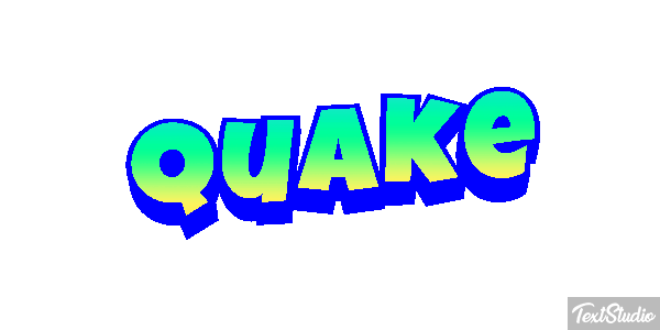 Quake Text effect