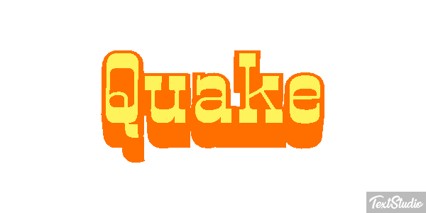 Quake Text effect