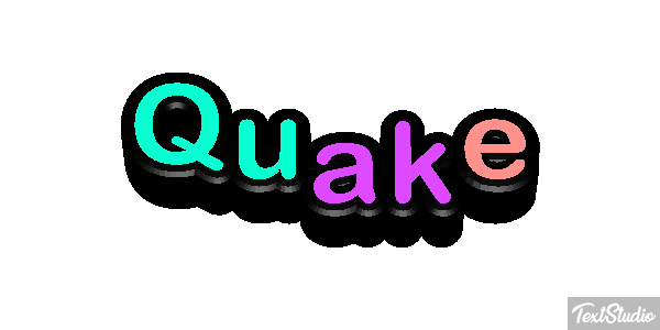 Quake Text effect