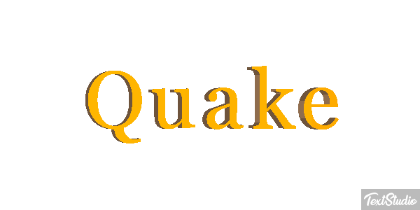 Quake Text effect