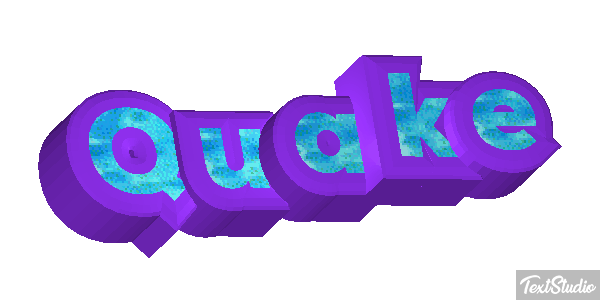Quake Text effect