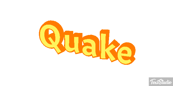 Quake Text effect