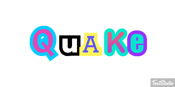 Quake Text effect