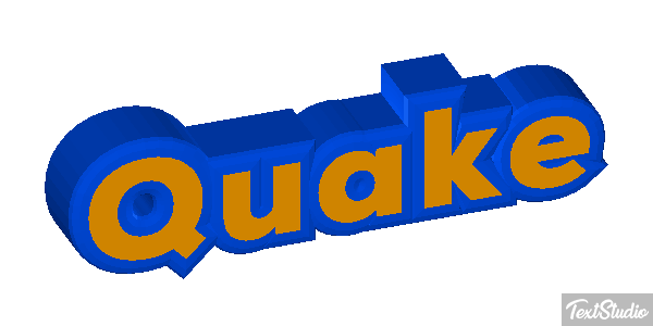 Quake Text effect