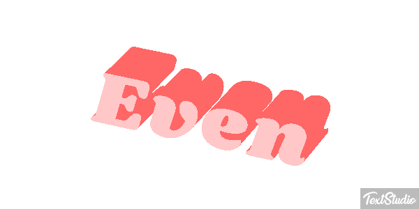 Even Tekst effect