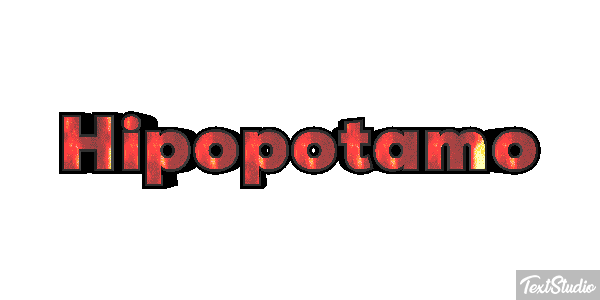 Hipopótamo Effetto testo