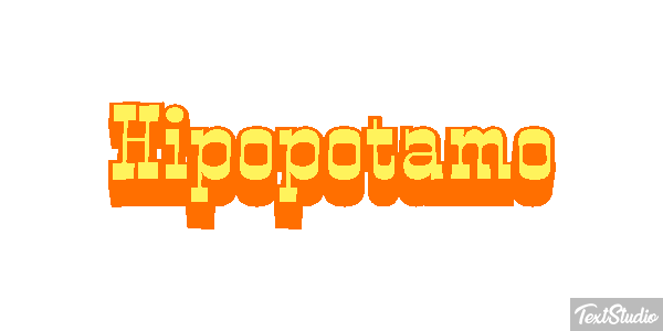 Hipopótamo Effetto testo
