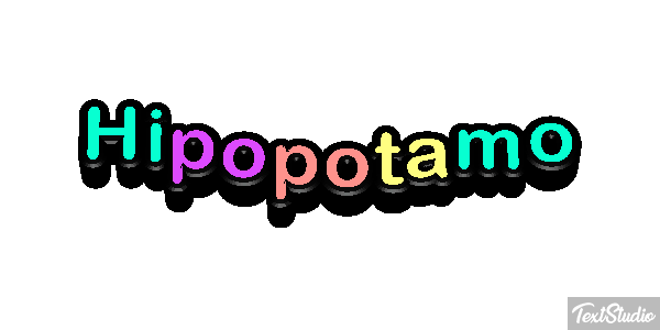Hipopótamo Effetto testo