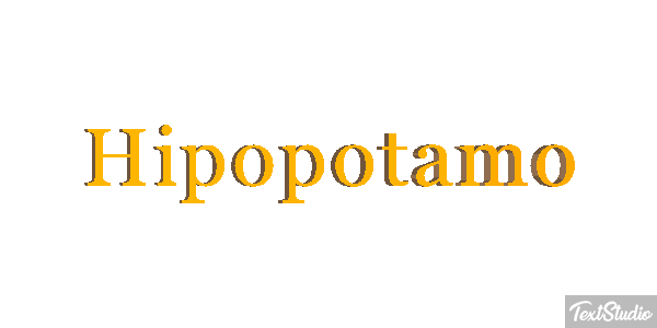 Hipopótamo Effetto testo