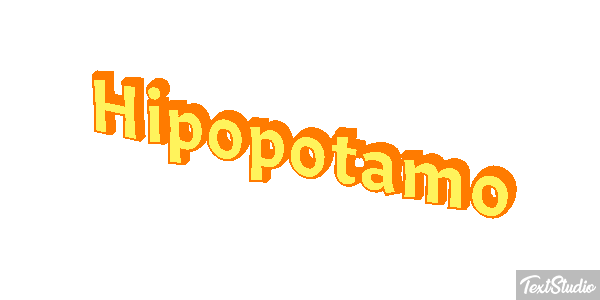Hipopótamo Effetto testo