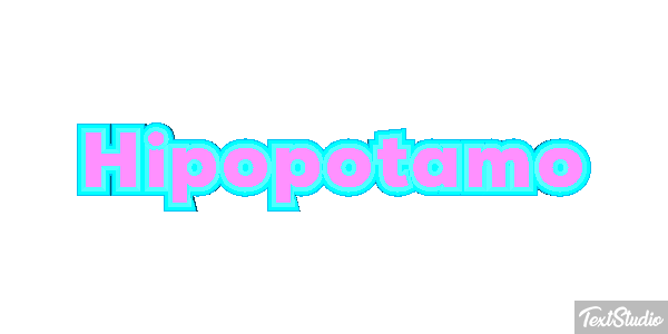 Hipopótamo Effetto testo