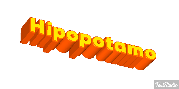 Hipopótamo Effetto testo