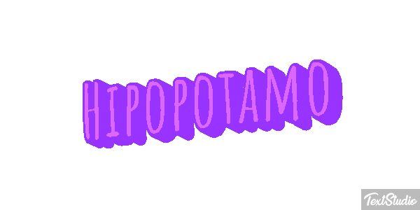 Hipopótamo Effetto testo