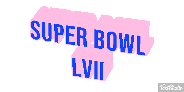 Super Bowl LVII Texteffekt