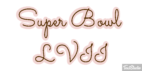 Super Bowl LVII Texteffekt