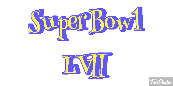 Super Bowl LVII Texteffekt
