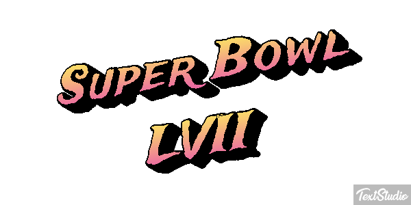 Super Bowl LVII Texteffekt