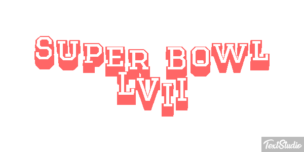 Super Bowl LVII Texteffekt