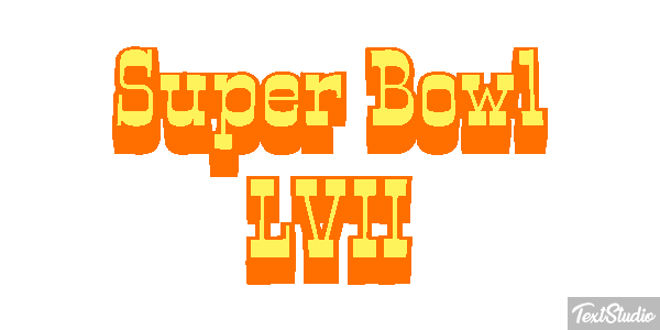 Super Bowl LVII Texteffekt
