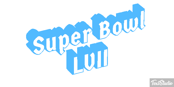 Super Bowl LVII Texteffekt