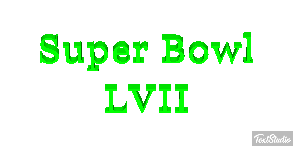 Super Bowl LVII Texteffekt